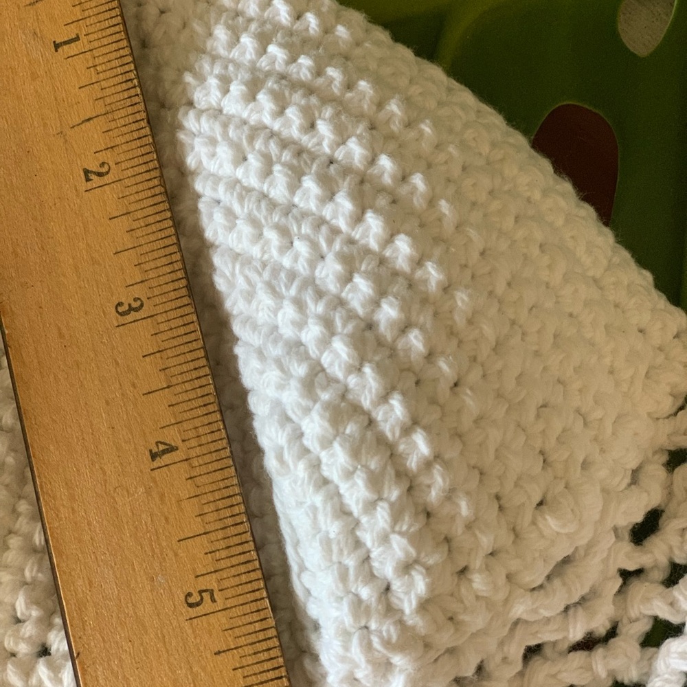Boho-Chic Angel White Crochet Bikini Top - Picture 4 of 5